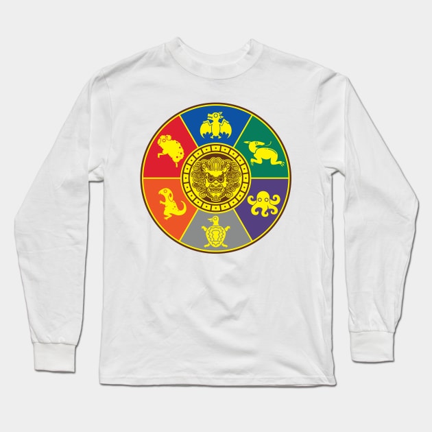 Avatar Animal Calendar Long Sleeve T-Shirt by Inhouse